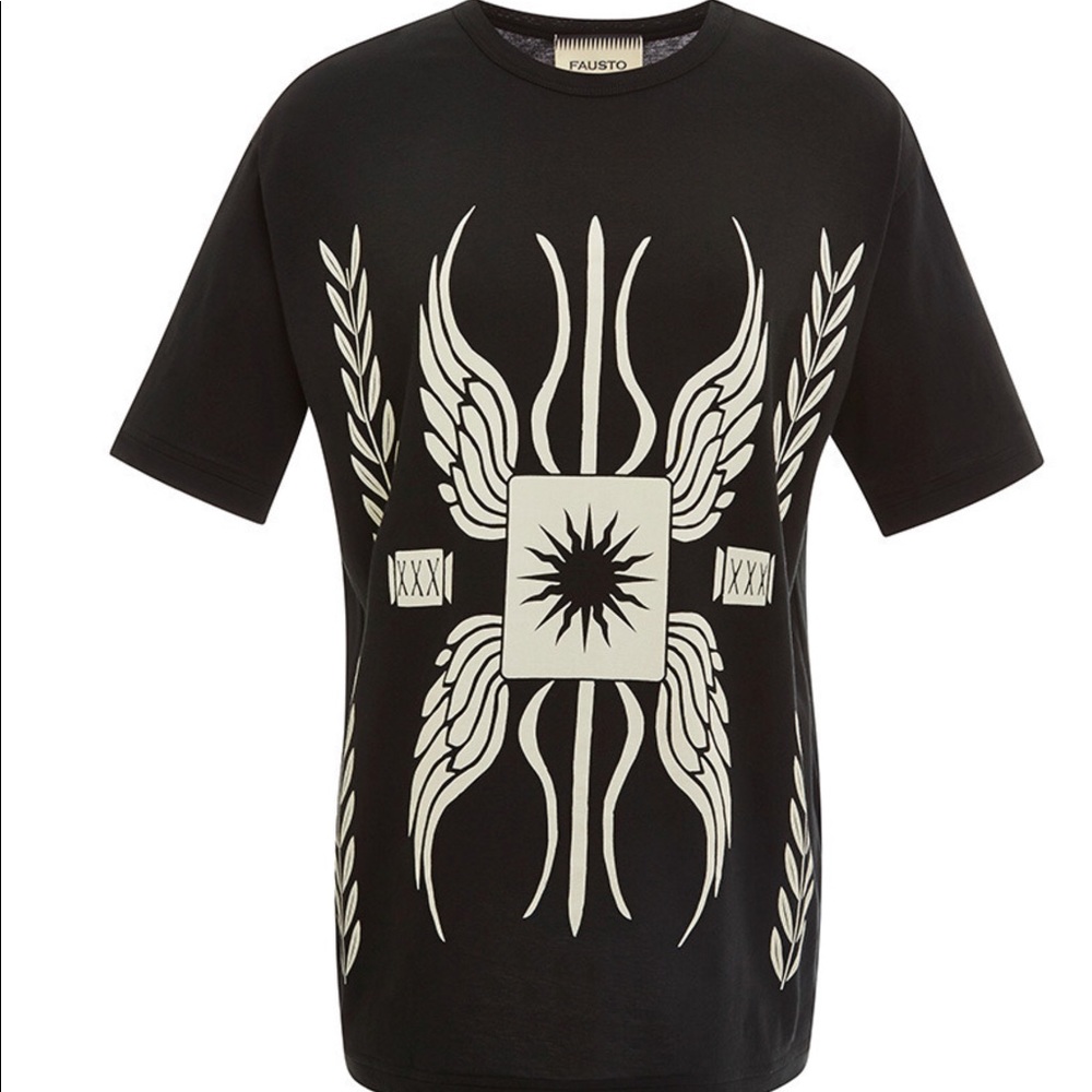 Fausto Puglisi Gladiator Wing Tee Shirt NEW
